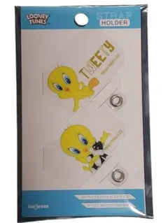 ☆TUNES LOONEY☆　ストラップホルダー　TWEETY　2枚セット