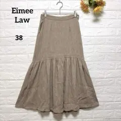【エイミーロウ】Eimee Lawフレアスカート ブラウン系 ポケット付き38