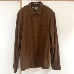 ★早い者勝ち 無印良品 シャツ Lサイズ ブラウン ★a139