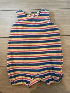 マーキーズ　ベビー　マルチボーダーロンパース　70㎝MARKEYS