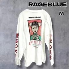 ♪ RAGEBLUE レイジブルー プリント ロンT プルオーバー M