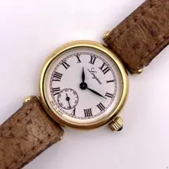 【美品・希少・稼働品】ロンジン Longines スモセコ 手巻き ゴールド
