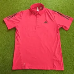 adidas アディダス メンズ用ポロシャツ サイズS カラー赤