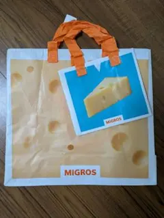 Swissスイスmigros オリジナルエコバッグエメンタールチーズ柄大小セット