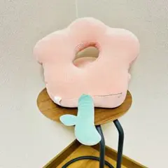 良品✨花型 お昼寝用枕 うつ伏せ用 オフィス ネックピローピンクどこでも寝られる