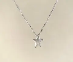 スワロフスキー 星 ネックレス 40〜45cm