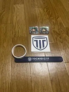 【さらに値下げ】栃木シティ　パッチンプレス ラバーバンド ステッカーセット　3枚
