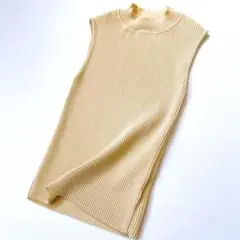 エイミーイストワール　ノースリーブ　コンパクト　リブニット　トップス