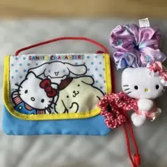 サンリオ　ハーモニーランド　ポシェット　キティぬいぐるみ　キキララシュシュ