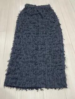 フリンジ加工 タイトスカート Fサイズ