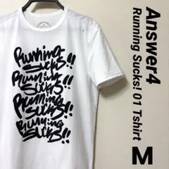 Answer4 Running Sucks! 01 アンサー4 tシャツ　白