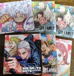 ナツコミ ツインステッカー ONEPIECE 他6枚セット