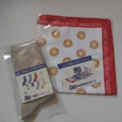 新品・未開封 ドキドキくじ ブルボン おしゃれハンカチーフ チーズおかき くつ下