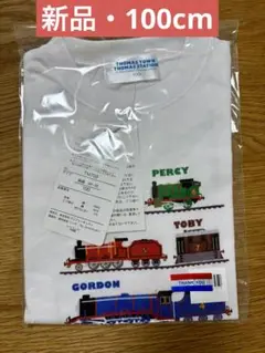 <新品>トーマスステーション限定Tシャツ　100cm チャートTシャツ ホワイト