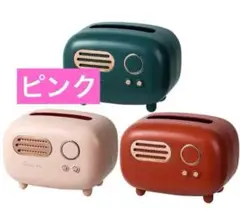 ティッシュケース おしゃれ ティッシュ箱　レトロ ピンク インテリア