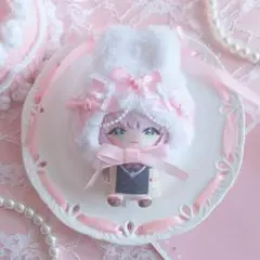 にじぱぺっと 10cmぬい服 もふもふねこの被り物