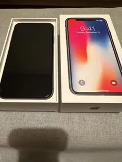 iPhoneX　【美品】64GB SIMフリー　スペースグレイ