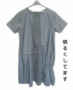 VOYOUヴォワイユ　半袖ワンピース　チュニック　M〜L　ブラック　Tシャツ