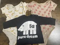 【80cm】肌着 2枚 おまけのTシャツ付き