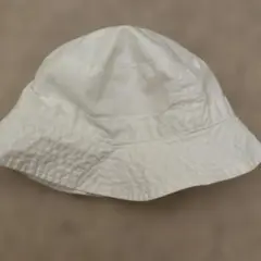 【60】PETIT BATEAU ベビー帽子 ホワイト 3m