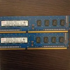 2GB DDR3 PC3-12800 メモリー　2個セット