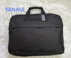 YANASE ノベルティ ブラックナイロンビジネスバッグ