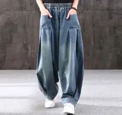 L デニムワイドパンツ　s3