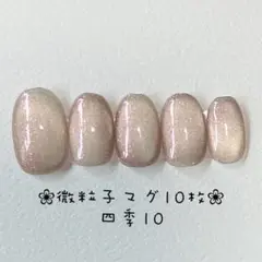 【即購入ok】マグネットネイルチップ　ショートオーバル　ニュアンス　四季10