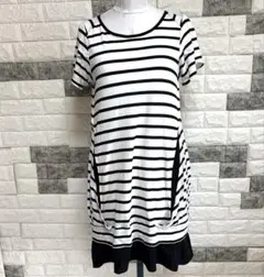 美品【ATSUROTAYAMA】半袖ワンピースSストラップ可愛いデザイン