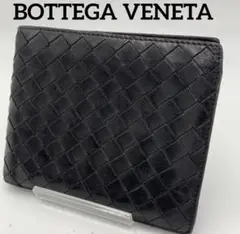 Bottega Veneta ボッテガヴェネタ 二つ折り 財布 ブラックオシャレ
