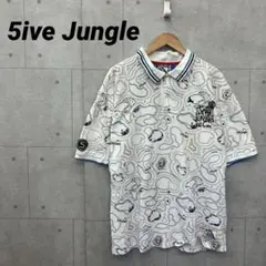 5ive Jungle ファイブジャングル ポロシャツ メンズ XL 白