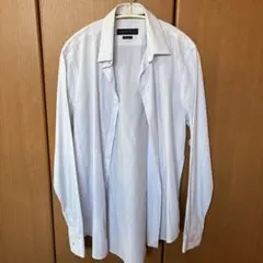 ZARA MAN ホワイトストライプ 長袖シャツ
