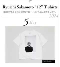 坂本龍一「12」 T-shirts 11月バージョン XL 公式 Ryuichi Sakamoto “12” T-shirts – commmonsmart