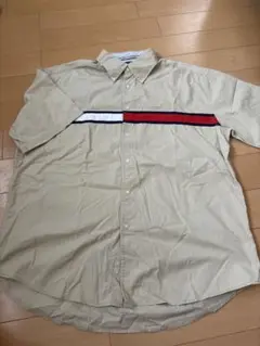 TOMMY HILFIGER 半袖シャツ L ベージュ