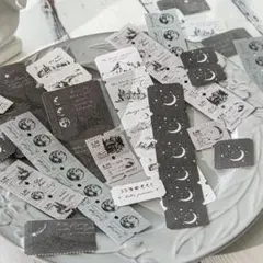 【111】ステッカー シール 海外 6種 コラージュ まとめ売り