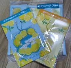 【未使用】シナモロールくじのアクリルチャーム（２枚）とミニバック