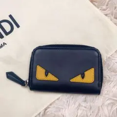 極美品✨ フェンディ コインケース ラウンドファスナー モンスター バグズアイ