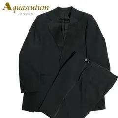 Aquascutum /タキシード セットアップ 黒 M-L相当 m961