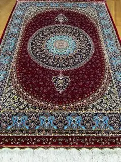 最高級ペルシャ絨毯 シルク クム 82×118cm 220万ノット イラン産