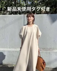 新品 LANTERN SLEEVE FLARE ONE PIECE CLANE