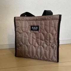 KALDI キルティングエコバッグ ベージュ 中型