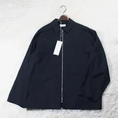 未使用《ATON》NIDOM WEATHER(4)ジップアップ ブルゾン 黒