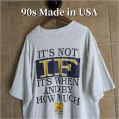 90s USA製　ミシガン大学　カレッジ　Tシャツ シングルステッチ　XXL