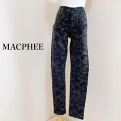 MACPHEE マカフィー フルレングス パンツ 総柄 ウエストゴム 日本製