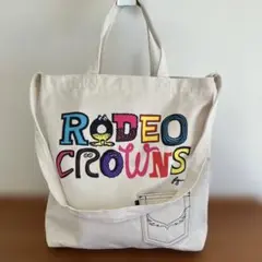 【美品】✨RODEO CROWNS✨カラフルトートバッグ