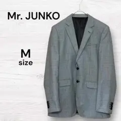 Mr.JUNKO 美品 チェックジャケット メンズジャケット 千鳥格子 グレー