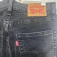 Levi's 502 ブラックデニム W28 L32