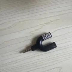3.5mmオーディオスプリッター ブラック