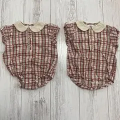 ペアマノン　ロンパース　サイズ80