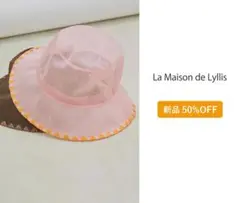 新品5割引 La Maison de Lyllis メッシュバケットハット